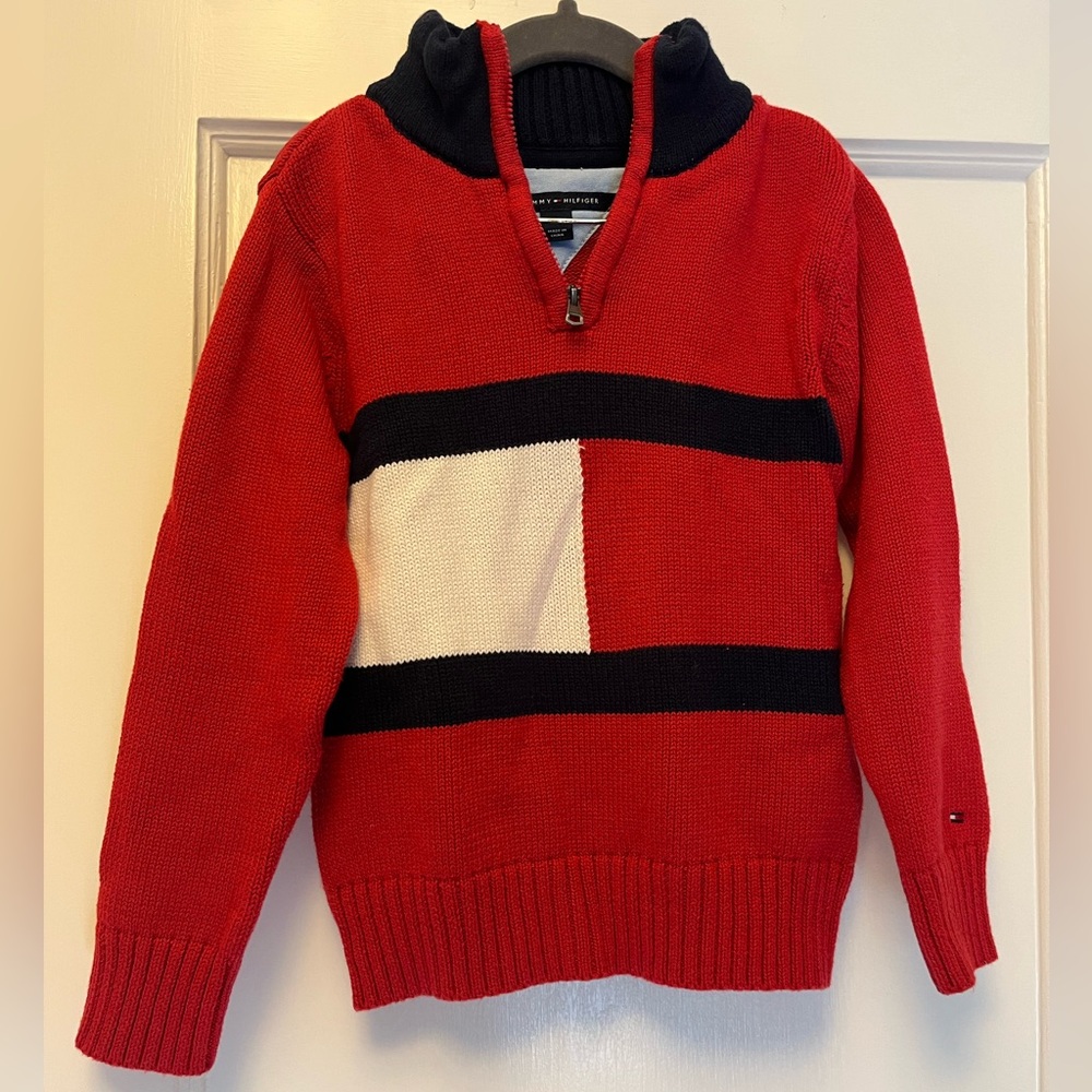 Tommy Hilfiger Half Zip Sweater Toddler Size 4